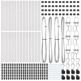 vidaXL Στυλοί Φράχτη 52 τεμ Ø32 mm 120 cm Γαλβανισμένο Ατσάλι