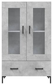 vidaXL Ντουλάπα Γκρι Σκυροδέματος 69,5 x 31 x 115 εκ. Επεξεργ. Ξύλο