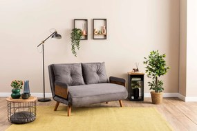 Διθέσιος Καναπές Κρεβάτι Γκρι COSMO 78x120x82