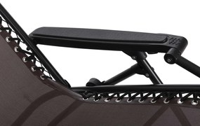 ΠΟΛΥΘΡΟΝΑ RELAX COMPANION HM5095.13 ΚΑΦΕ TEXTILENE-ΜΑΥΡΟ ΜΕΤΑΛΛΟ 67x145x110Υεκ.