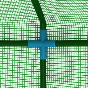 Θερμοκήπιο με Ράφια 143 x 143 x 195 εκ. από Ατσάλι - Πράσινο