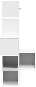 vidaXL Ράφι Γωνίας Τοίχου Λευκό 48 x 48 x 120 εκ. Επεξεργασμένο Ξύλο