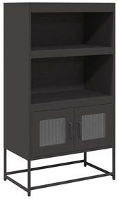 vidaXL Highboard Μαύρο 68x39x123 cm Χάλυβας