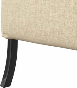 vidaXL Καναπές Υψηλής Πλάτης 101cm Κρεμ ύφασμα