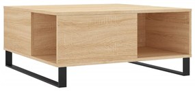 vidaXL Τραπεζάκι Σαλονιού Sonoma Δρυς 80x80x36,5 εκ. Επεξεργασμ. Ξύλο