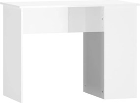 vidaXL Γραφείο Γυαλιστερό Λευκό 100x55x75 εκ. Επεξεργασμένο Ξύλο