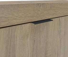 Μπουφές Doha pakoworld σε sonoma απόχρωση 180x45x80.5εκ