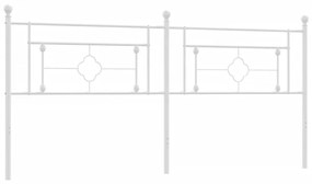 vidaXL Κεφαλάρι Λευκό 200 εκ. Μεταλλικό