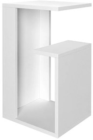 Τραπεζάκι βοηθητικό Rosana Megapap χρώμα λευκό 35x29,5x60εκ.