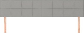 vidaXL Κεφαλάρια Αν. Γκρι 160x5x78/88 εκ. Ύφασμα