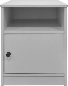 Κομοδίνο Lenea pakoworld λευκό 40x40x50εκ