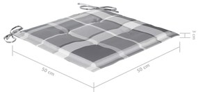 vidaXL Καρέκλες Τραπεζαρίας Εξ. Χώρου 6 τεμ. Ξύλο Ακακίας με Μαξιλάρια