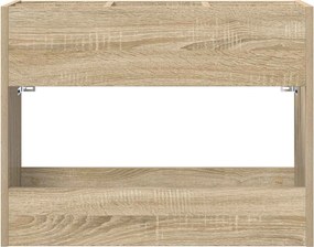 vidaXL Σχέδιο &amp; βάση αποθήκευσης Δρύς Sonoma 65 x 24 x 50 εκ