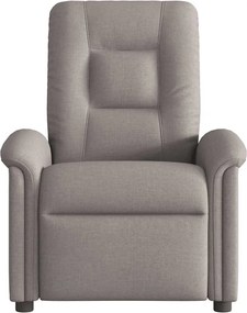 vidaXL Πολυθρόνα Ανακλινόμενη Taupe Υφασμάτινη