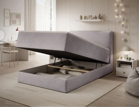 Επενδυμένο Κρεβάτι Mitalo-Γκρι-140 x 200