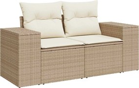 vidaXL Σετ Καναπέ 5 τμχ. Μπεζ και Κρέμ 200 x 200 x 85 εκ.