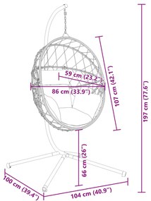 ΠΟΛΥΘΡΟΝΑ EGG ΚΡΕΜΑΣΤΗ ΜΕ ΒΑΣΗ ΑΝΘΡΑΚΙ ΣΥΝΘ. ΡΑΤΑΝ / ΑΤΣΑΛΙ 4007402