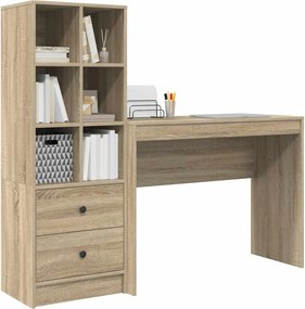 vidaXL Γραφείο με συρτάρι 2 pcs Δρύς Sonoma