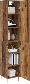 vidaXL Highboard 2 pcs Παλιό Ξύλο Επεξεργασμένο ξύλο