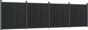 vidaXL Πάνελ Περίφραξης Γκρι 699 x 186 εκ. από WPC
