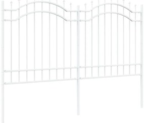 vidaXL Φράχτης Κήπου Λευκό 240 x 165 εκ. Ατσάλι με Επικάλυψη Πούδρας