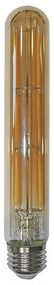 Adeleq Led Λάμπα Cog Σωλήνας L185mm D30mm Μελί Ε27 6W Θερμό 13-2730185600