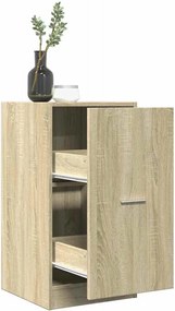 vidaXL Συρταριέρα Γενικής Χρήσης Sonoma Δρυς 40x41x77,5 εκ Επεξ. Ξύλο