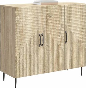 vidaXL Πλαϊνό γραφείο Sonoma Δρυς 89 x 34,5 x 80 εκ Επεξεργασμένο Ξύλο