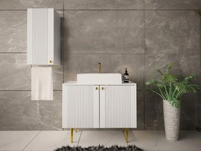 Επιτοίχιο ντουλάπι μπάνιου Merced P102, Άσπρο, Τοίχου, Ο αριθμός των θυρών: 1, 78x35x35cm, 16 kg | Epipla1.gr