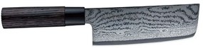Μαχαίρι Nakiri Shippu Black FD-1598 16,5cm Από Δαμασκηνό Ατσάλι Silver-Black Tojiro Steel,Wood