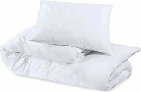 vidaXL Σετ Παπλωματοθήκης Λευκό 155 x 220 εκ. Ελαφρύ Ύφασμα Μικροϊνών