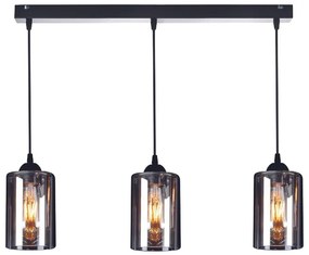 KQ 8877-3 SMOG PENDANT SMOKED GLASSES Ζ2