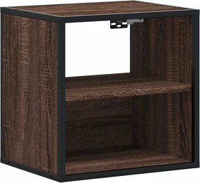 vidaXL Επίτοιχα κομοδίνα 2 τεμάχια καφέ δρυς 40x31x39,5 cm
