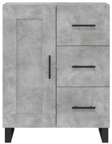 vidaXL Ντουλάπι Γκρι Σκυροδέματος 69,5x34x90 εκ. Επεξεργασμένο Ξύλο