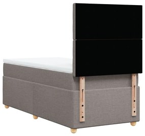 ΚΡΕΒΑΤΙ BOXSPRING ΜΕ ΣΤΡΩΜΑ TAUPE 90X200 ΕΚ. ΥΦΑΣΜΑΤΙΝΟ 3291181