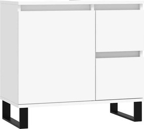 vidaXL Ντουλάπι Μπάνιου Λευκό 65 x 33 x 60 εκ. από Επεξεργασμένο Ξύλο