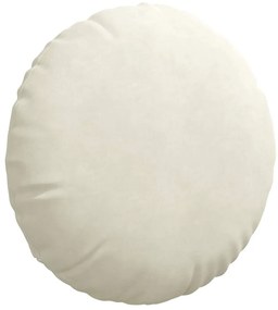 vidaXL Μαξιλάρια καθισμάτων 2 pcs Κρεμ Ø 40 x 13 εκ. Βελούδο