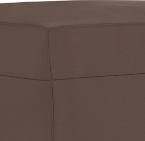 vidaXL Υποπόδιο Καφέ 60x50x41 εκ. από Συνθετικό Δέρμα