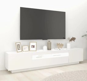 vidaXL Έπιπλο Τηλεόρασης με LED Λευκό 200 x 35 x 40 εκ.