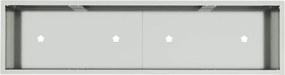 vidaXL Υψωμένη Γλάστρα Κήπου Ασημί 100 x 26 x 82 εκ