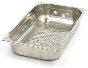 Gastronorm Container - 1/1 GN - 10cm Deep - Stainless Steel - Perforated