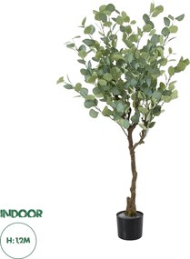 GloboStar® Artificial Garden EUCALYPTUS 20189 Τεχνητό Διακοσμητικό Φυτό Ευκάλυπτος Υ120cm