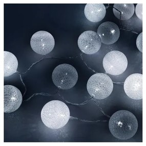 Λαμπάκια Σειρά 20 LED Πολύχρωμο 2,85m Cotton Balls Μπαταρία Glamour 27-00423 Panagoulas 27-00423 Πολύχρωμο