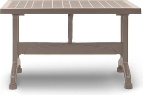 Τραπέζι πολυπροπυλενίου Callan Megapap χρώμα cappuccino 140x80x73εκ.