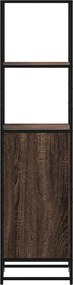 vidaXL Highboard καφέ δρυς Κατασκευασμένο ξύλο και μέταλλο