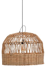 Intrahome Φωτιστικό οροφής Erdon intrahome μπανάνα ξύλο-rattan pe σε φυσική απόχρωση Φ60x45εκ | SKU: INTRAPA-448111131