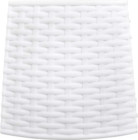 vidaXL Φούστα Χριστουγεννιάτικου Δέντρου Λευκό Ø56x23 cm Πλαστικό