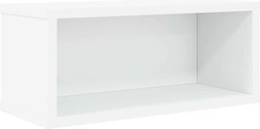 vidaXL Ράφι Αποθήκευσης CDs 2 τμχ. Λευκό 40 x 17 x 17 εκ.