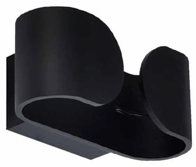 Απλίκα Τοίχου LED Aca Nephele L35049BK Black Matt