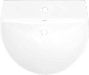 vidaXL Λεκάνη Λευκό 56 x 48 x 42 εκ. Γυαλιστερή Κεραμική